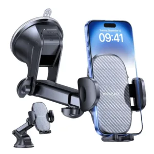 Miracase Car Phone Holder for Cars Dashboard Windscreen Desk, 3in 1 Mobile Phone Mount Automobile Cradle 360° Rotatable Stand GPS Vehicle Mount for iPhone 17 16 15 Pro Plus Max 14 13 12 11Samsung