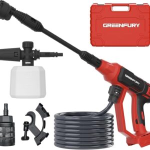 Cordless Portable Washer Compatible with Milwaukee 18V Battery (Tool Only) | 2.2 lbs Ultra-Lightweight, 16.4FT Hose, 6-in-1 Nozzle, Ideal for Car, Patio & Fence