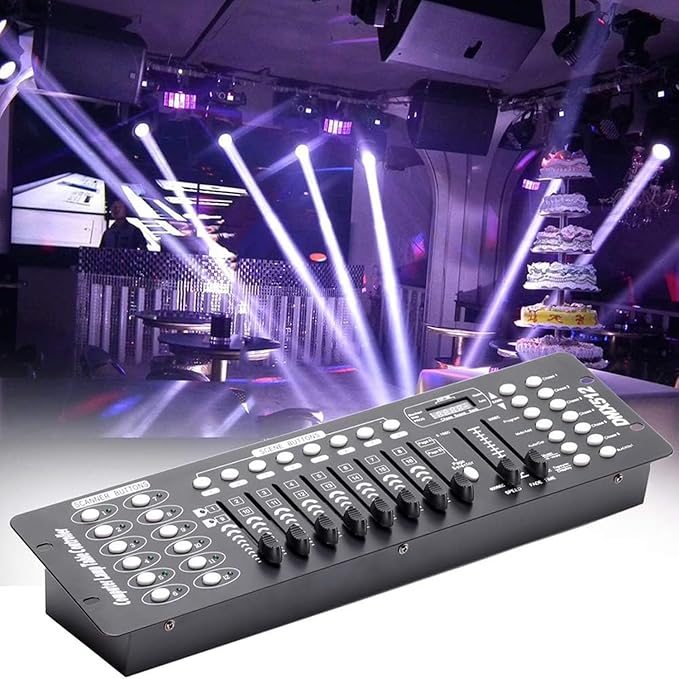 DMX controller, 192 channels DMX512 controller console 240 scenes for MINI DMX controller DMX light console party DJ disco moving head light stage lamp operator equipment