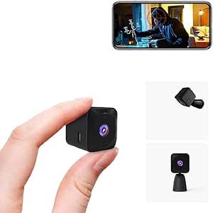 AOBOCAM Mini Spy Hidden Camera 4K HD Security Camera, Black