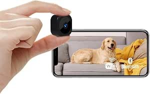 OBOCAM Mini Spy Hidden Camera 1080P, WiFi Security Camera with App, Motion Detection, Battery Power, Night Vision, SD Card & Cloud Storage for Home/Office/Store