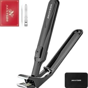 Long Handled Toenail Clippers for Seniors Elderly for Thick Nails Long Reach Toe Nail Clippers Wide Jaw Opening Nail Clippers with Catcher Heavy Duty Nail Cutter for Disabled Limited Mobility