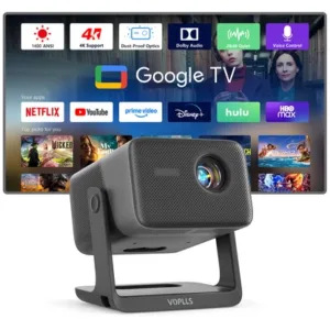 Portable Smart Projector 4K Support【Compatible with Google TV & 10k+Apps